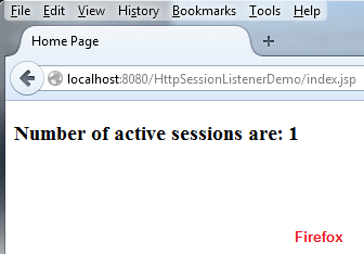 Firefox session count