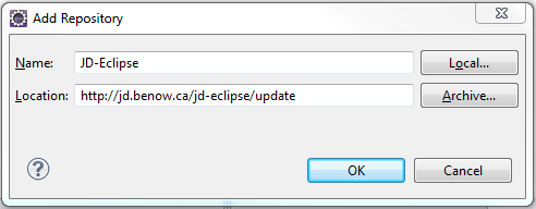 Add a new site for JD-Eclipse