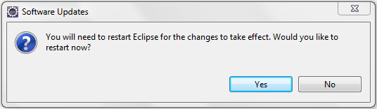 Restart Eclipse