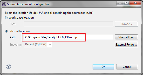 Provide JDK source file location
