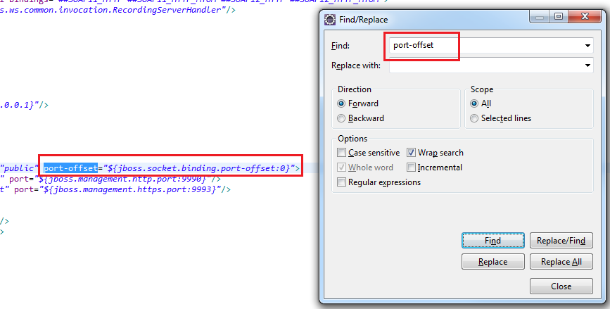 Change-Wildfly_Port-Step-3-Search-for-port-offset