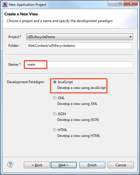 SAPUI5-Lifecycle-Demo-Step-3-Create-an-Application-Project