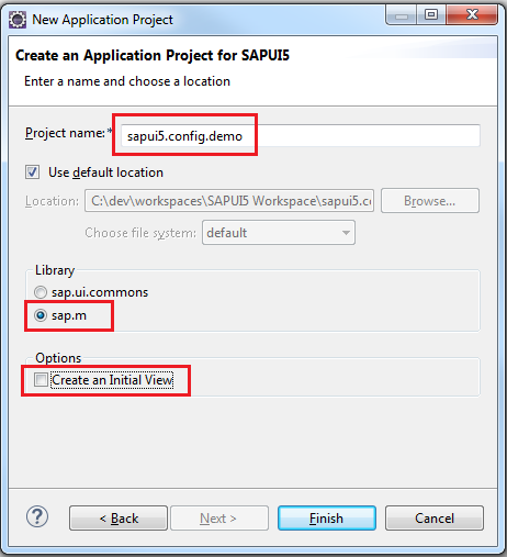 SAPUI5-Runtime-config-using-script-Step-2-Create-an-Application-Project