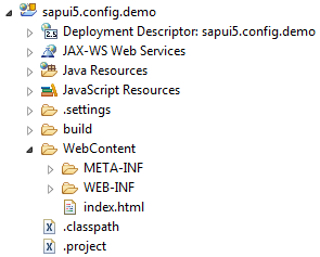SAPUI5-Runtime-config-using-script-Step-3-Project-structure