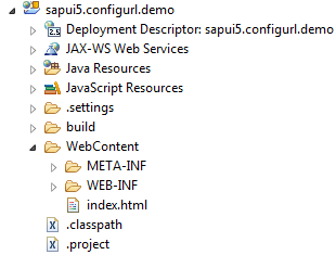 SAPUI5-Runtime-config-using-url-Step-3-Project-structure