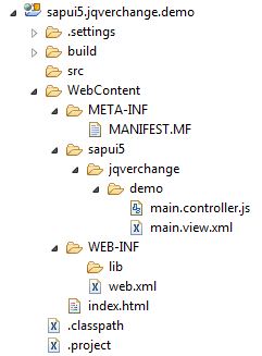 Change-jQuery-Version-Step-4-Application-Project-Structure