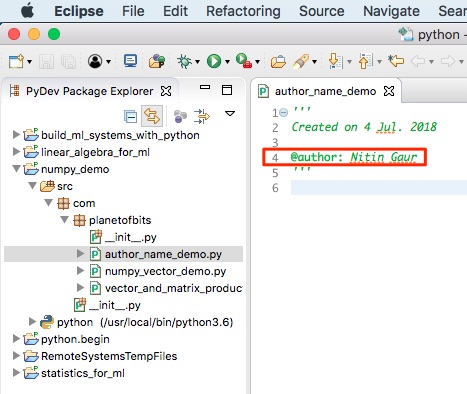 How to change user name in Eclipse code templates