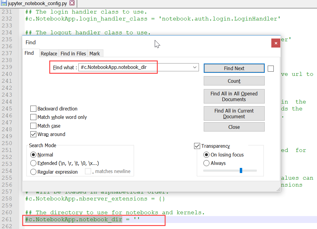 change-jupyter-notebook-startup-folder