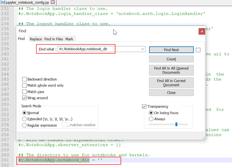 How to change Jupyter notebook start up folder in Anaconda